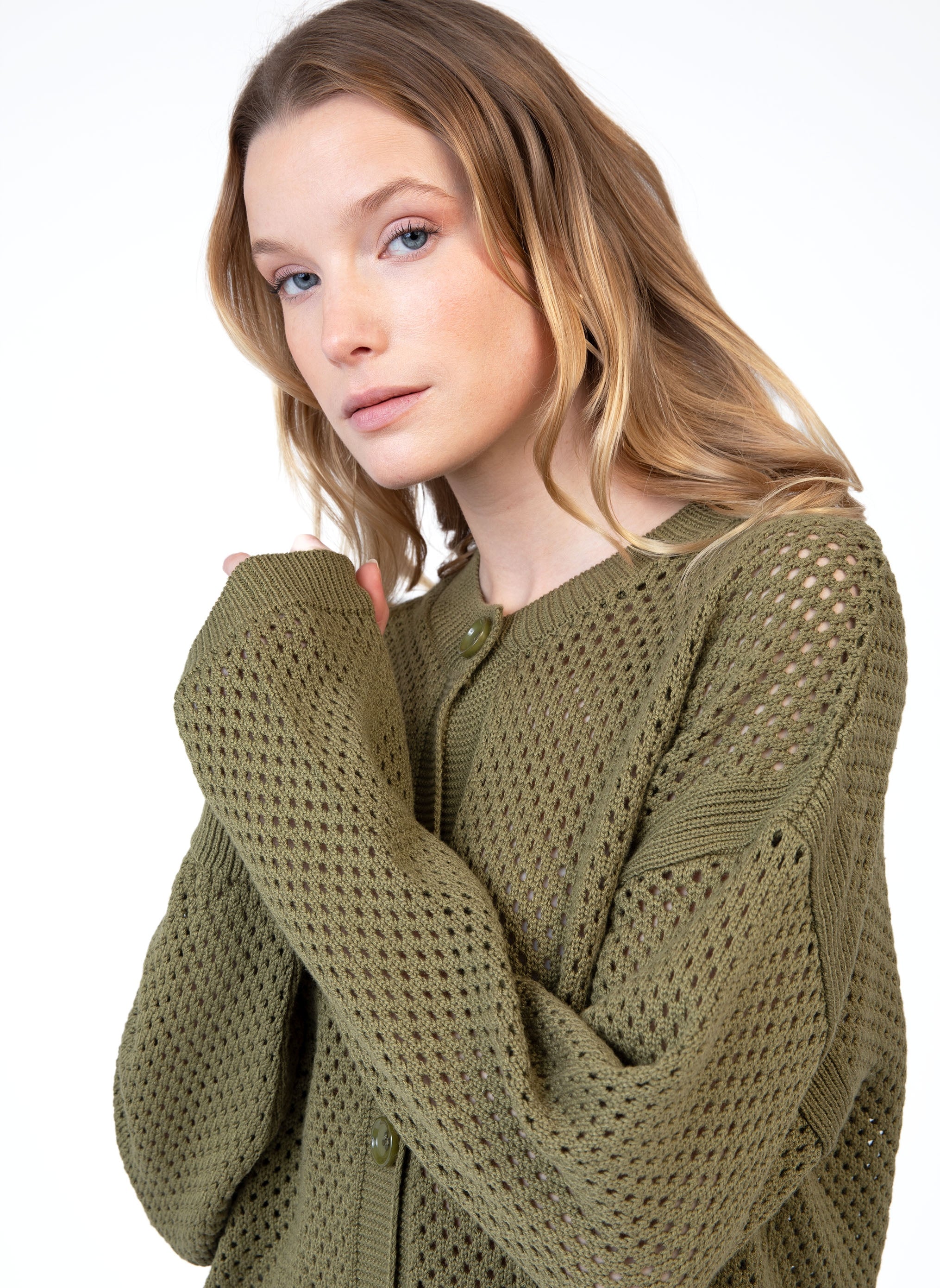 CARDIGAN VERTIGA kaki