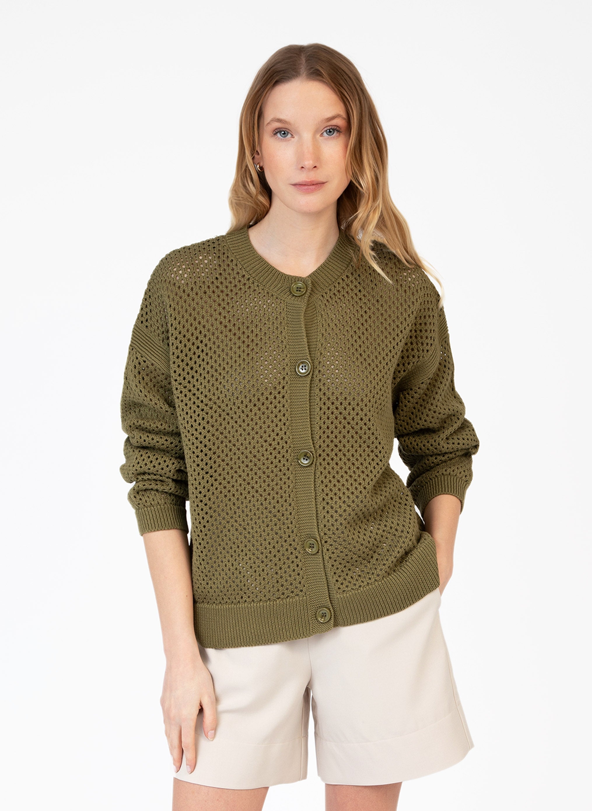 CARDIGAN VERTIGA kaki