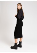 Long skirt in ribbed knitwear LACOTY Ange - 17