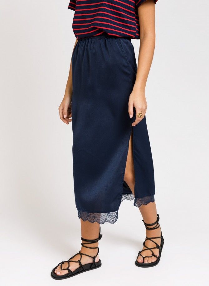 JAISONE Slit Skirt with lace Ange - 3