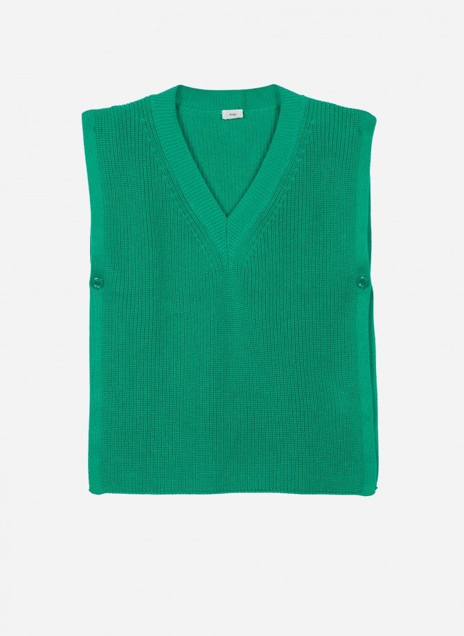 LESUZY knitted tank top jumper