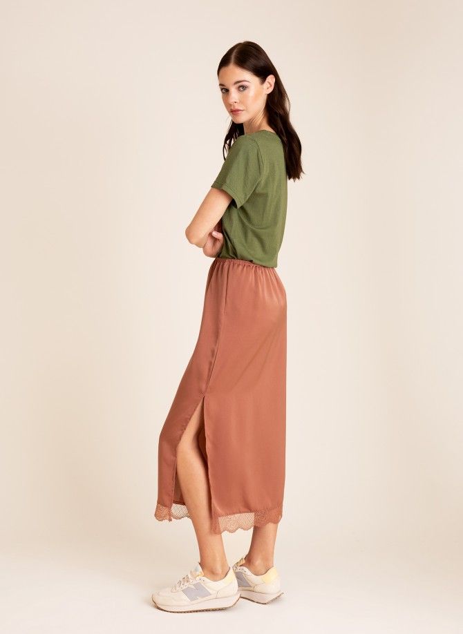 JAISONE Slit Skirt with lace Ange - 11