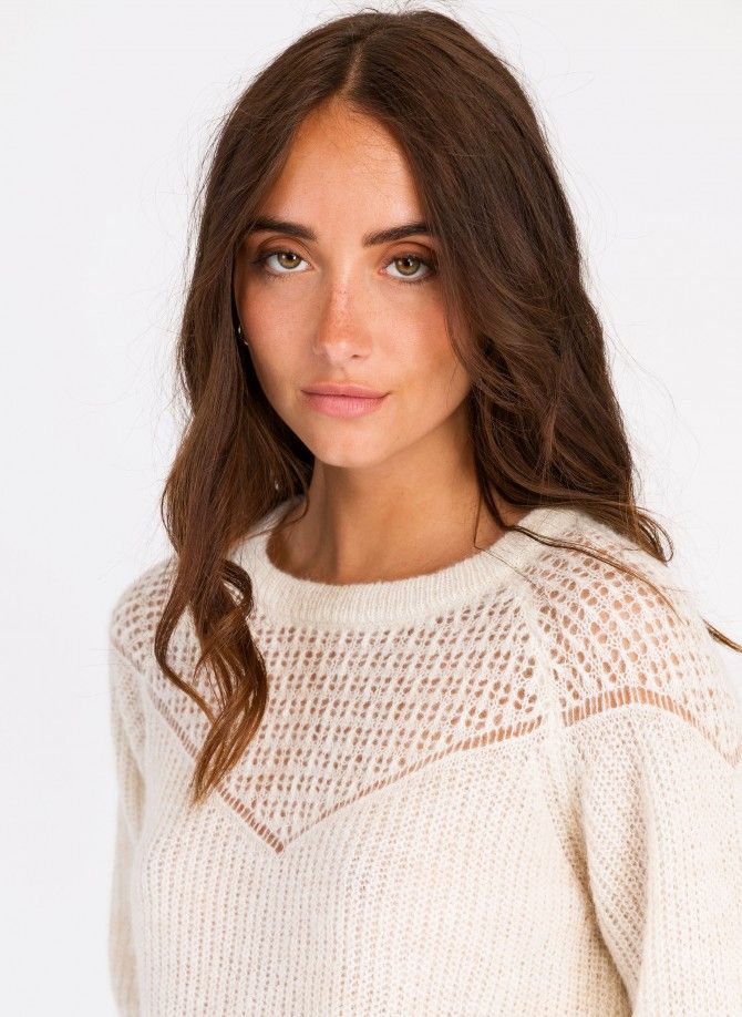 LEBONA openwork knit sweater Ange - 1