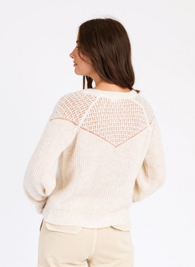 LEBONA openwork knit sweater Ange - 4