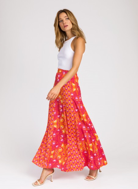 ROCKY maxi skirt with panels Ange - 3