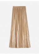 Long iridescent pleated skirt JUSTINA Ange - 5