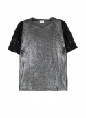 Sequins and lace t-shirt ALYETTE Ange - 5