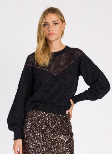 LEBONA openwork knit sweater Ange - 6