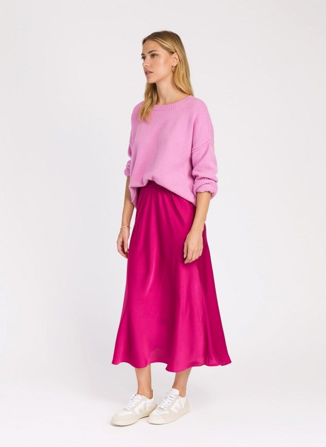 JACOTTY satin midi skirt Ange - 8