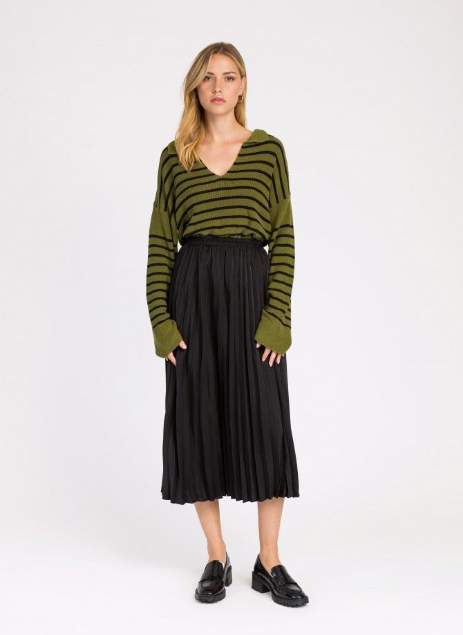 Long pleated skirt JULIETTE