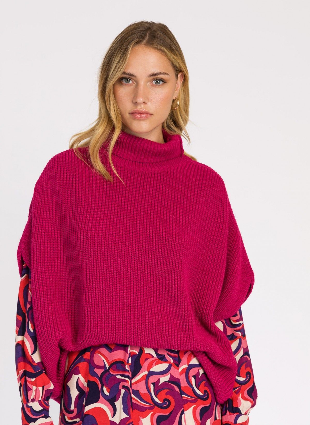 LEPONY  poncho sweater Ange - 1