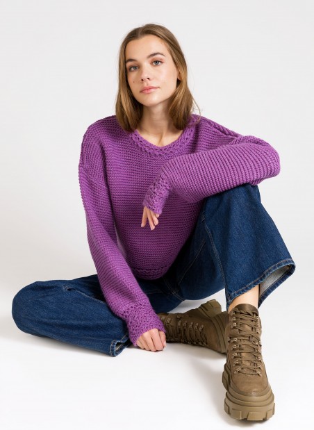 Oversized knitted sweater LOU Ange - 11