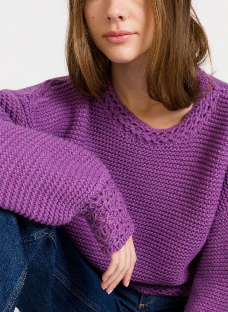 Oversized knitted sweater LOU Ange - 12