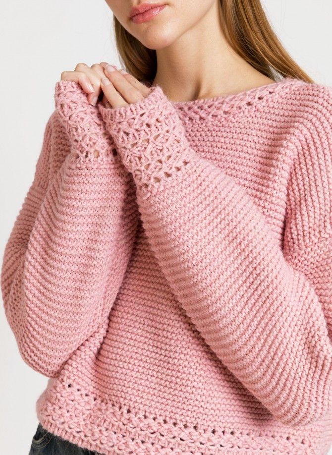 Oversized knitted sweater LOU Ange - 22