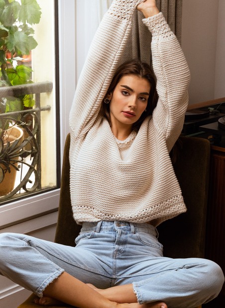 Oversized knitted sweater LOU Ange - 6