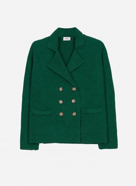 Plain knit suit jacket LECROISA Ange - 20