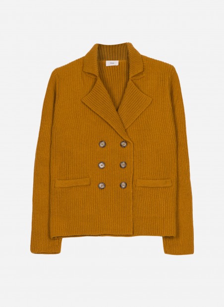 Plain knit suit jacket LECROISA Ange - 17