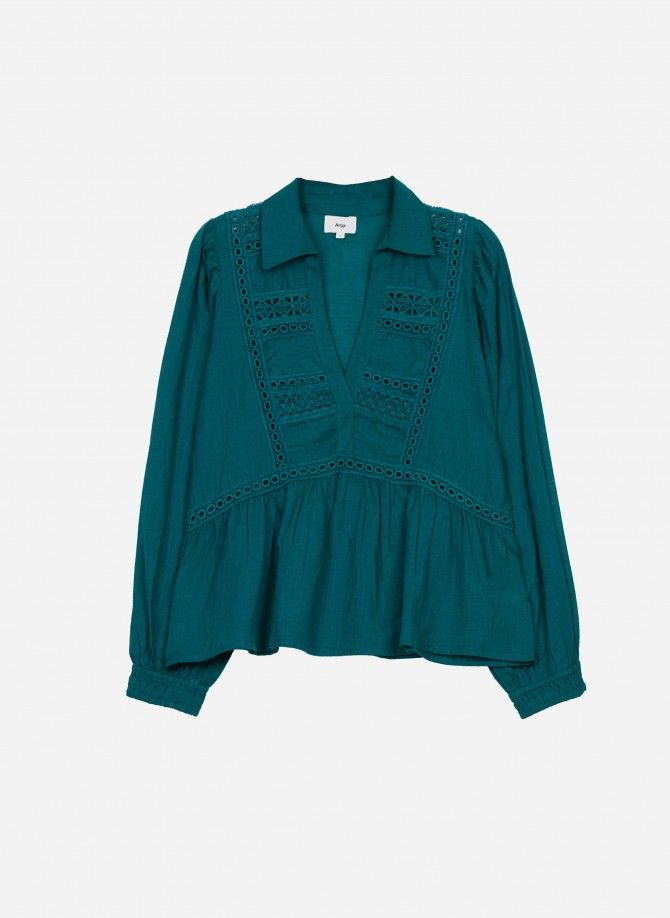 Cotton blouse shirt collar SATILO Ange - 18