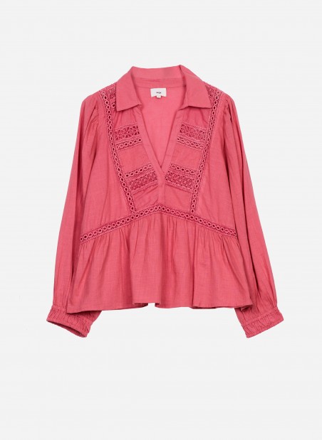Cotton blouse shirt collar SATILO Ange - 11