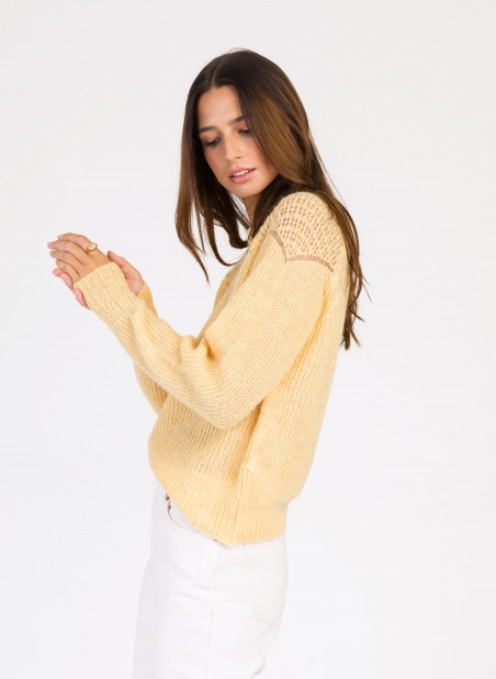 LEBONA openwork knit sweater Ange - 20