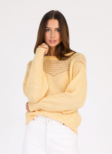 LEBONA openwork knit sweater Ange - 18