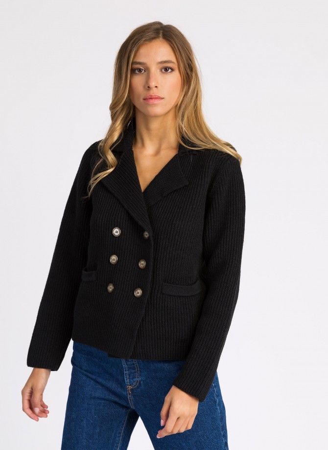 Plain knit suit jacket LECROISA