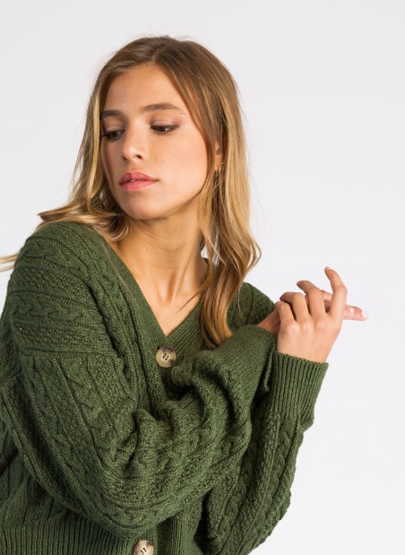 Twisted knit cardigan VALESKA Ange - 3