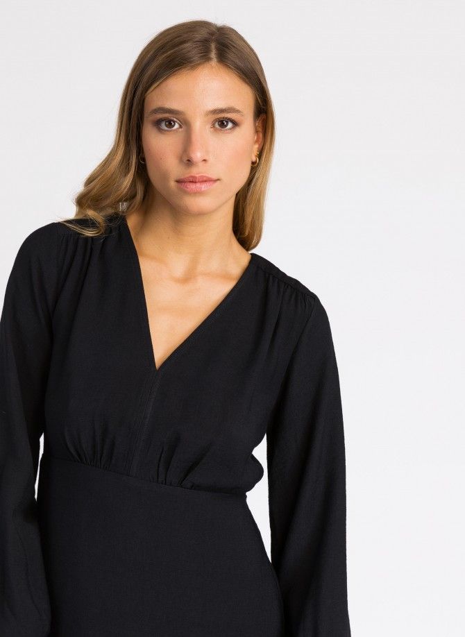 Robe courte élégante et unie MILONI Ange - 2