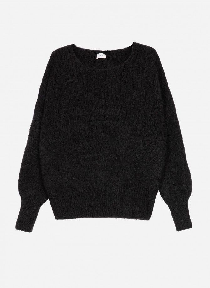 Loose-fitting cocooning knit sweater LEBOUM Ange - 27