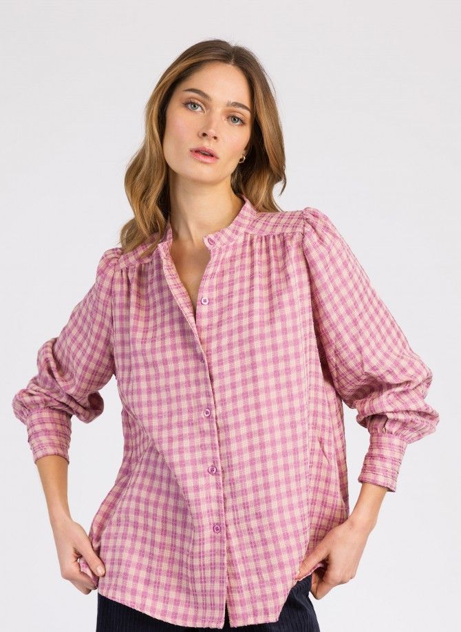 ALIOVA loose-fitting plaid shirt