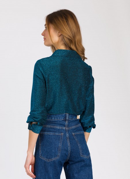 Straight shirt with sequins ALBY Ange - 9
