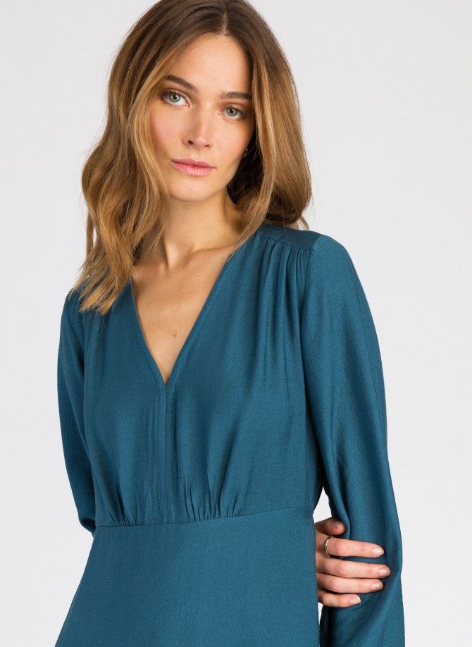 Robe courte élégante et unie MILONI Ange - 7