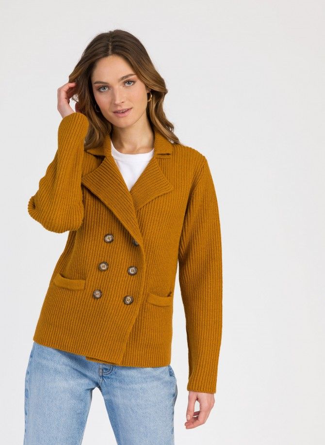 Plain knit suit jacket LECROISA Ange - 14