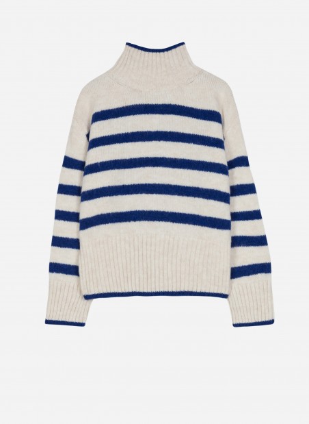 Striped knitted sweater LEROULA  - 4