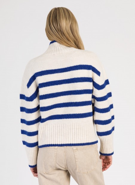 Striped knitted sweater LEROULA  - 3