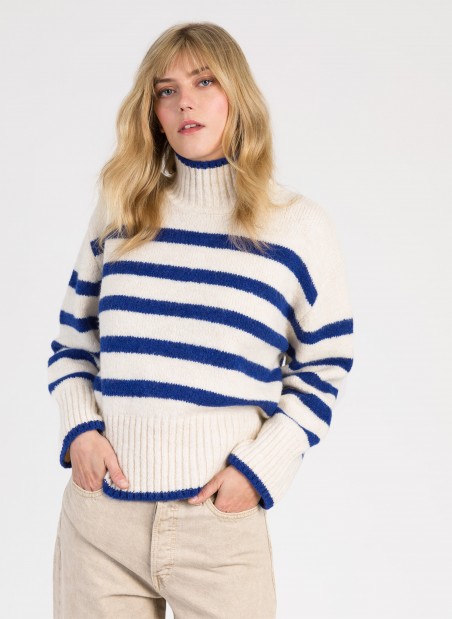 Striped knitted sweater LEROULA  - 1