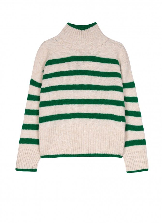 Striped knitted sweater LEROULA  - 9