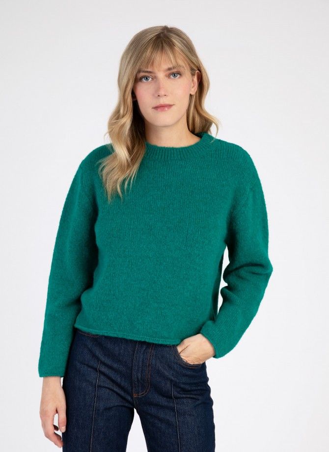Short knitted sweater LEMARTY  - 32