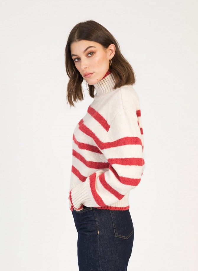Striped knitted sweater LEROULA  - 11