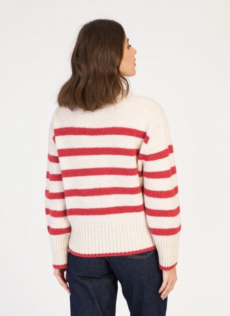 Striped knitted sweater LEROULA  - 12