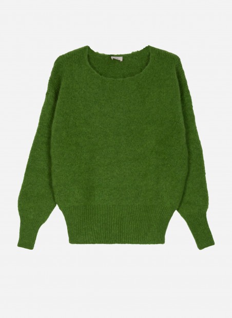 Loose-fitting cocooning knit sweater LEBOUM Ange - 34