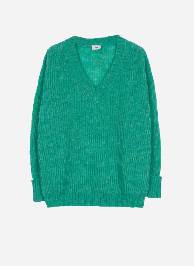 Fluffy knit sweater LEROSY  - 4