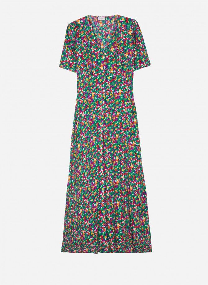 MONTANA midi dress, flared and buttoned  - 2