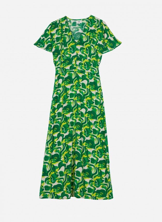 OMBRY printed midi dress  - 3