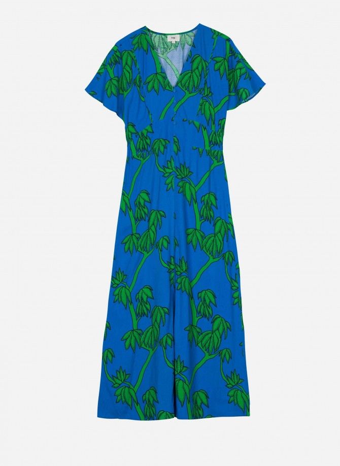 OMBRY printed midi dress  - 5