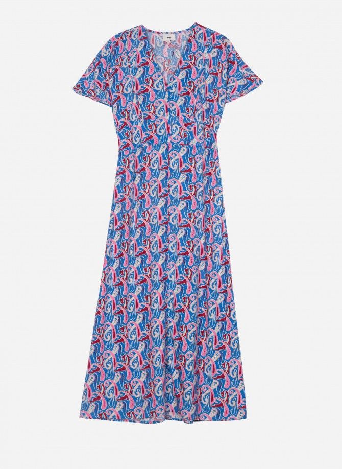 OMBRY printed midi dress  - 6