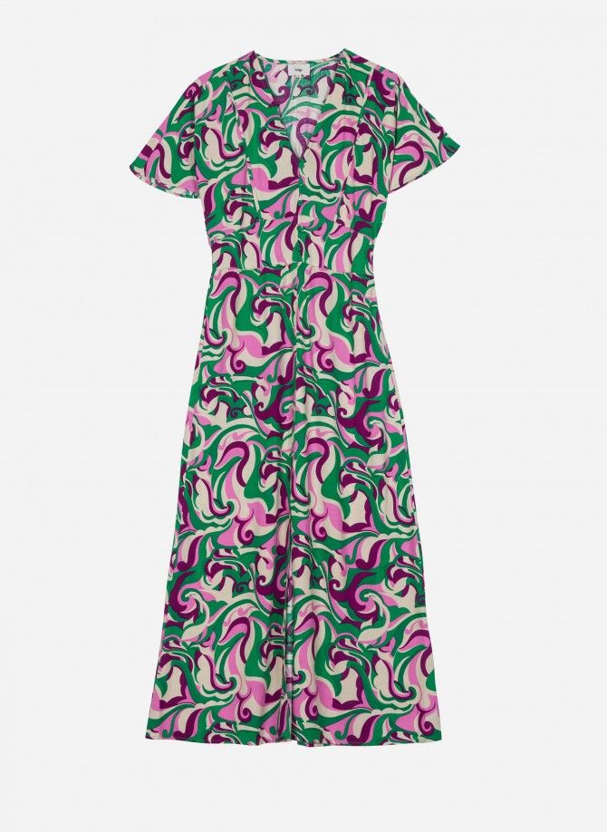 OMBRY printed midi dress  - 7