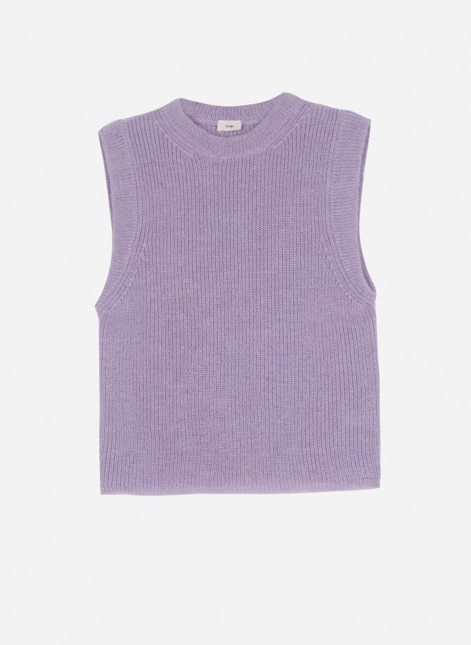 LAMAZOU sleeveless knit sweater  - 3