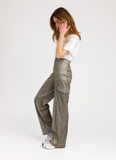 PILI Glitter Pants with cargo pockets  - 4