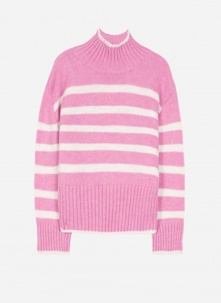 Striped knitted sweater LEROULA  - 19